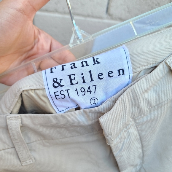 Frank & Eileen | Wicklow Italian Performance Twill Chino Pants in Khaki Size 2 - Picture 3 of 16